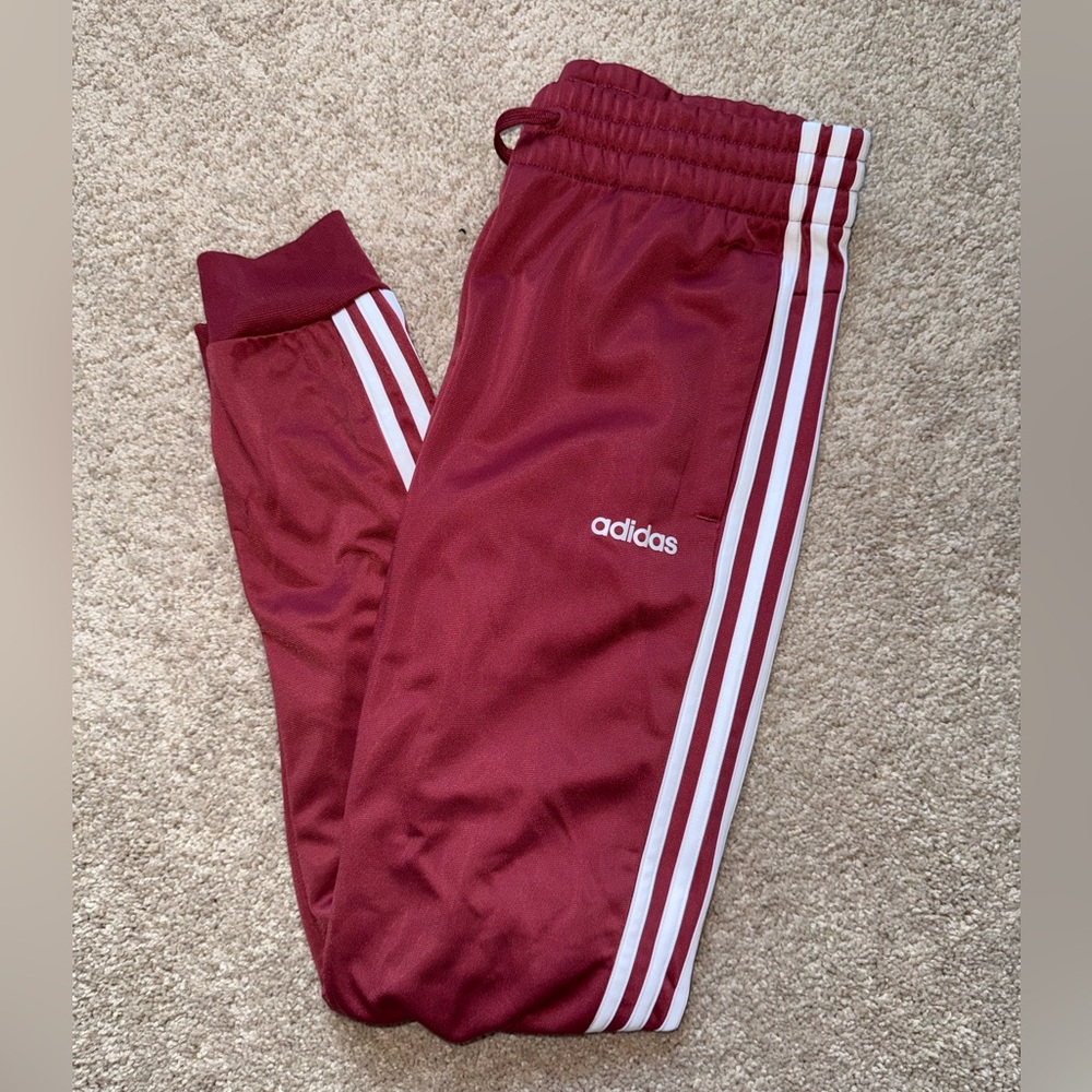 NWT Burgundy Adidas Joggers!